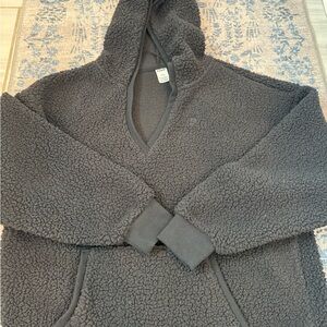 PINK Victoria's Secret Gray Sherpa Hoodie